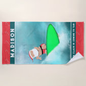 Kerststrandhanddoek Strandlaken (Voorkant)