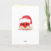 Kerststrandkrab kerst Kaart (Achterkant)