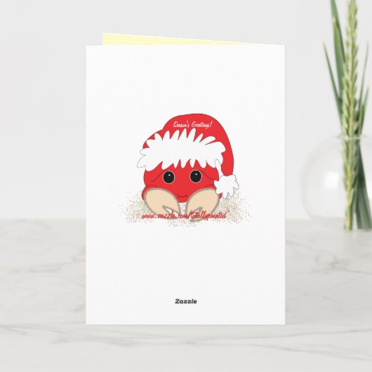 Kerststrandkrab kerst Kaart (Achterkant)