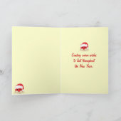 Kerststrandkrab kerst Kaart (Binnen)