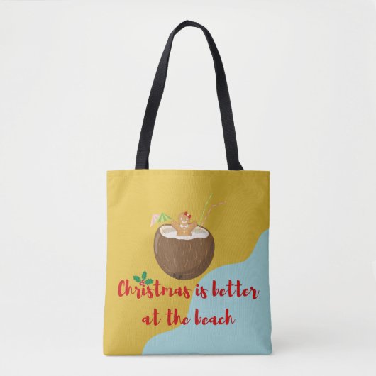 Kerststrandrookje Tote Bag (Voorkant)
