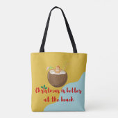 Kerststrandrookje Tote Bag (Achterkant)