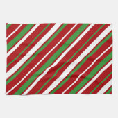 Kerststreep Keukenhanddoeken (Horizontaal)