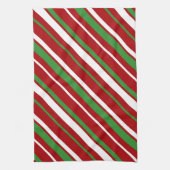 Kerststreep Keukenhanddoeken (Verticaal)