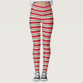 kerststreep leggings (Voorkant)