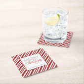 kerststreep met snoepriet | Aangepast Kartonnen Onderzetters (Insitu)