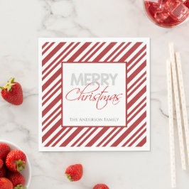 kerststreep met snoepriet | Aangepast Servet