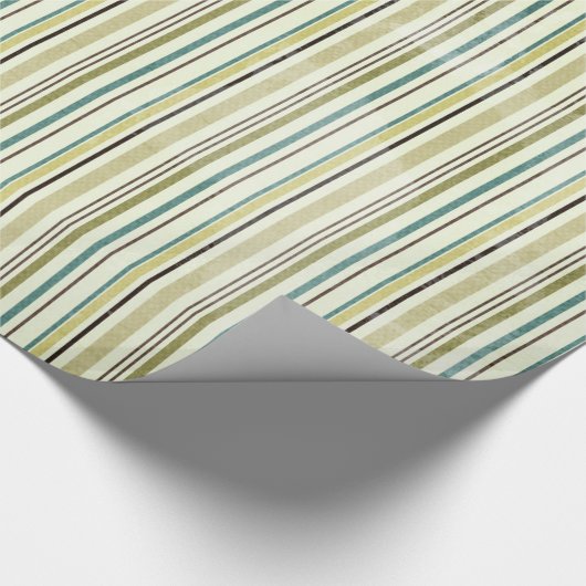 Kerststreep Stripes Gestreept inpakpapier (Hoek)