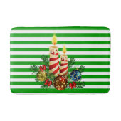 kerststreep voor gasten badmat (Voorkant)