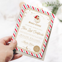 Kerststreeplijst Mooie Lijst Certificaatkaart