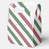  kerststrepen bedankdoosjes (Geopend)