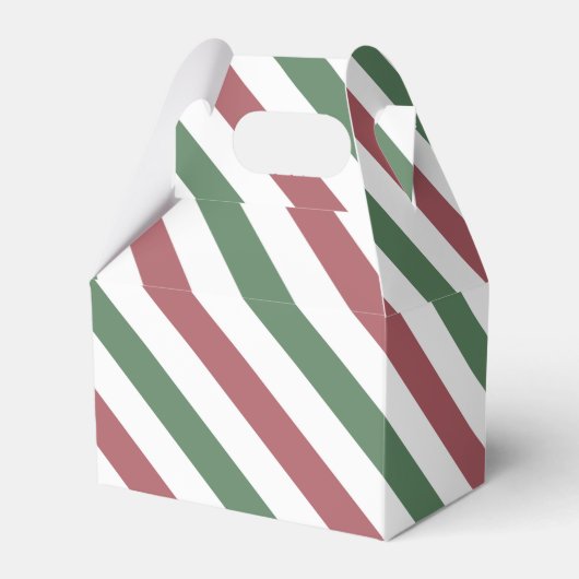  kerststrepen bedankdoosjes (Voorkant Zijde)