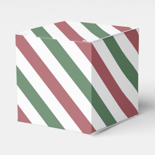 kerststrepen bedankdoosjes (Voorkant Zijde)