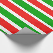 kerststrepen cadeaupapier (Hoek)