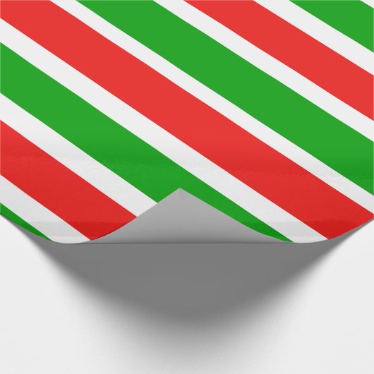 kerststrepen cadeaupapier (Hoek)