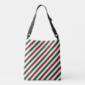 kerststrepen crossbody tas (Achterkant)