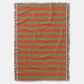 kerststrepen deken (Voorkant Verticaal)