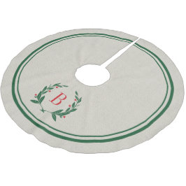 Kerststrepen en grote monogram kerstboom rok