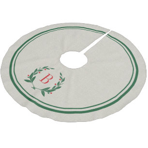 Kerststrepen en grote monogram kerstboom rok