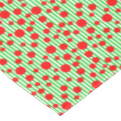 kerststrepen en Stippen Tafelkleed (Gekanteld)