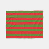 kerststrepen fleece deken (Voorkant (Horizontaal))