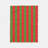 kerststrepen fleece deken (Voorkant)