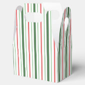 Kerststrepen Gable Favor Box Bedankdoosjes (Geopend)