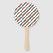 kerststrepen handwaaier (Achterkant)