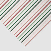 Kerststrepen in rood, groen en beige tissuepapier (Detail)
