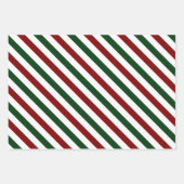  kerststrepen inpakpapier vel (Voorkant)