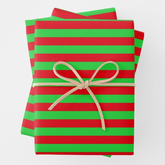 kerststrepen inpakpapier vel (In situ)