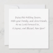 Kerststrepen Kaart (Achterkant)