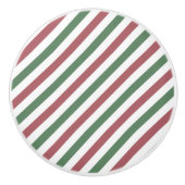  kerststrepen keramische knop (Voorkant)