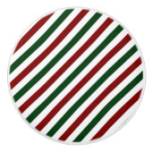  kerststrepen keramische knop (Voorkant)