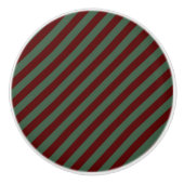 kerststrepen keramische knop (Voorkant)