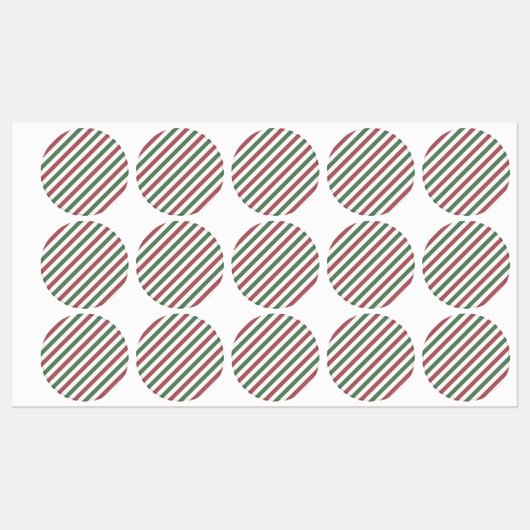  kerststrepen labels (Vel)