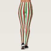 kerststrepen leggings (Achterkant)