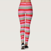 kerststrepen Leggings voor vrouwen (Achterkant)