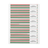 kerststrepen | Modern adres voor kleurrijke weerga (Vel)