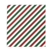 kerststrepen notitieblok (Voorkant)