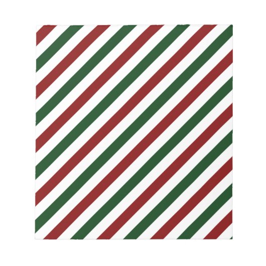  kerststrepen notitieblok (Voorkant)