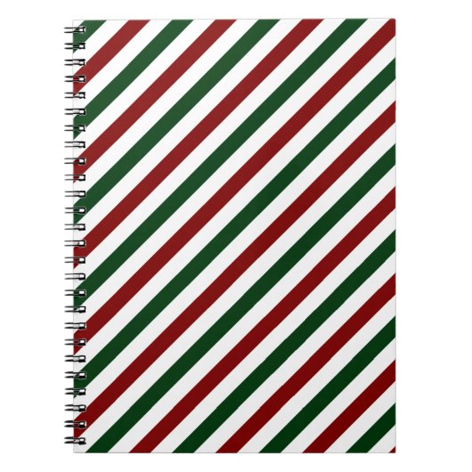  kerststrepen notitieboek (Voorkant)