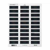 Kerststrepen Retouradreslabel Etiket (Full Sheet)