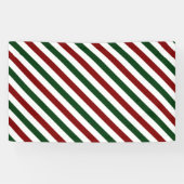 kerststrepen spandoek (Horizontaal)