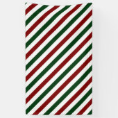 kerststrepen spandoek (Verticaal)