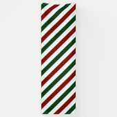 kerststrepen spandoek (Verticaal)