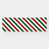 kerststrepen spandoek (Horizontaal)