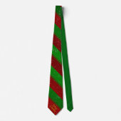 kerststrepen stropdas (Voorkant)