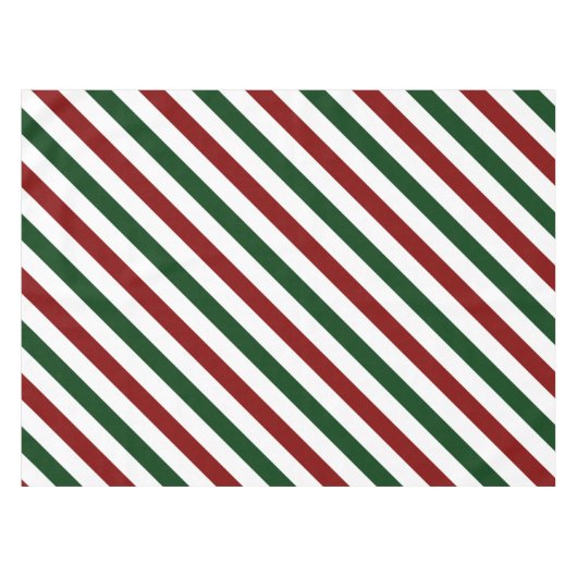  kerststrepen tafelkleed (Voorkant (Horizontaal))