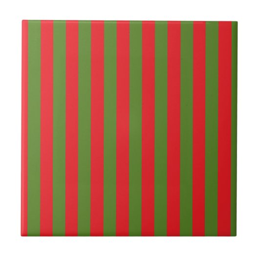 kerststrepen tegeltje (Voorkant)